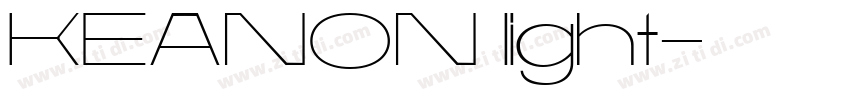 KEANON light字体转换